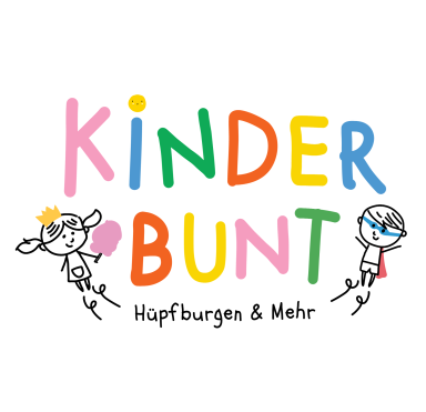 Logo kinderbunt - Hüpfburgen & mehr